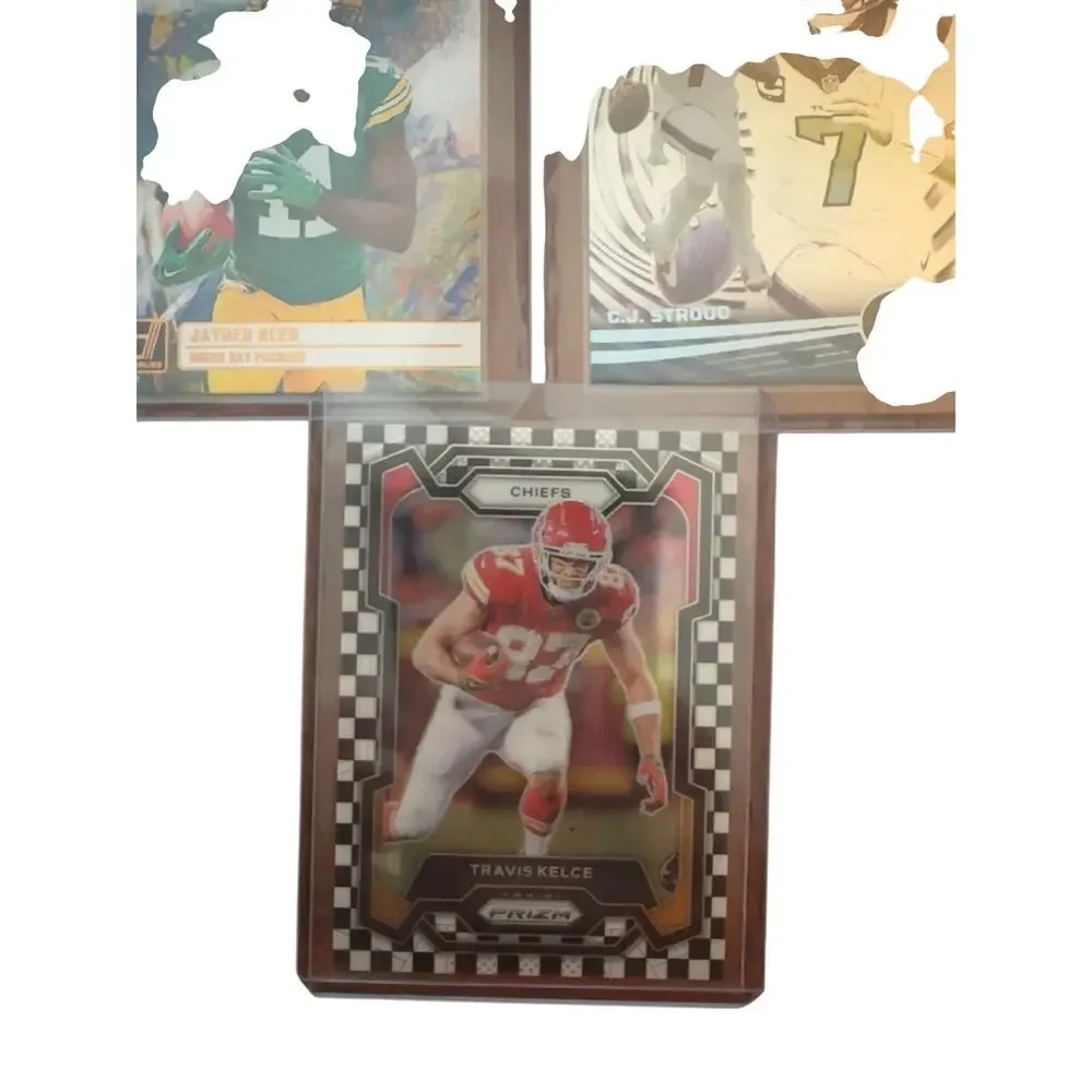 NFL Football Card Lot Mahomes Stroud Kelce Davante Adams Prizm RC 9 Cards